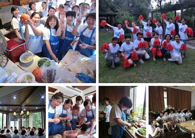 姆爱月嫂在庄园别墅过中秋